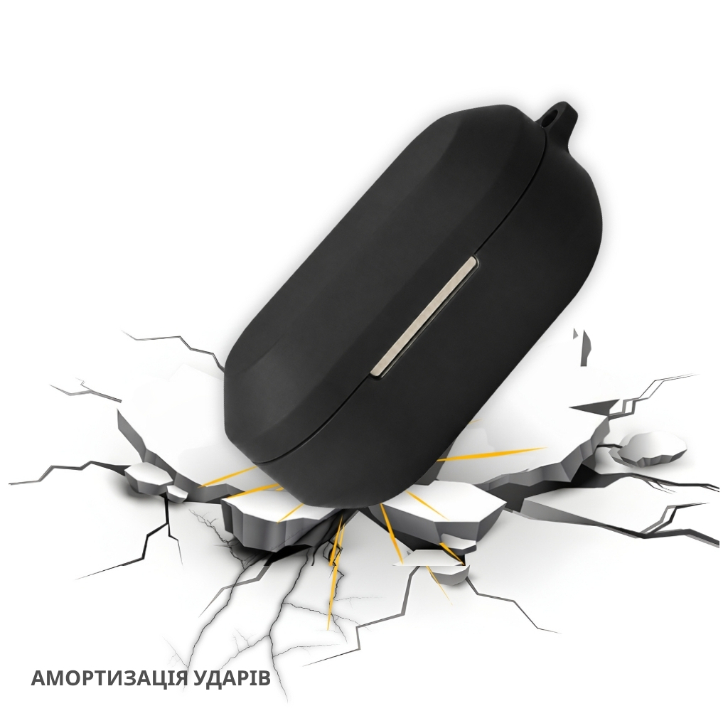 Чохол для навушників BeCover Silicon для Realme Buds Air 8 Black (715897) Чохол для навушників BeCover Silicon для Realme Buds Air 8 Black (715897)