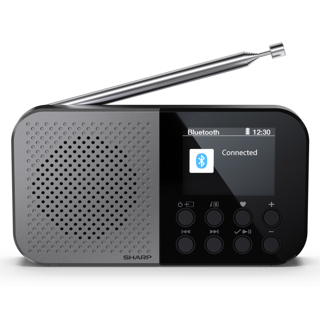 Портативний радіоприймач Sharp DR-P520 Grey (DR-P520GY)