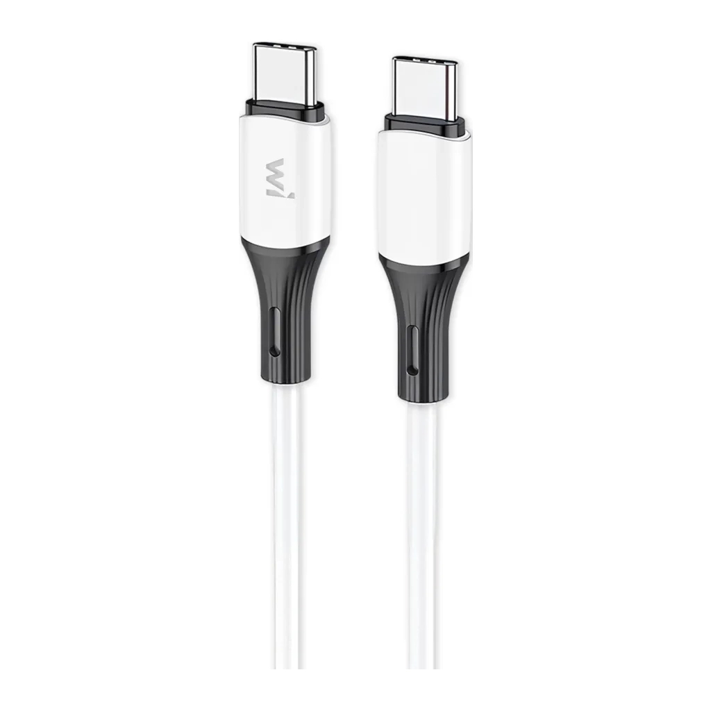 Дата кабель USB-C to USB-C 1.0m 60W silicone white Wibrand (WI.DC/MA1W-CC) Дата кабель USB-C to USB-C 1.0m 60W silicone white Wibrand (WI.DC/MA1W-CC)