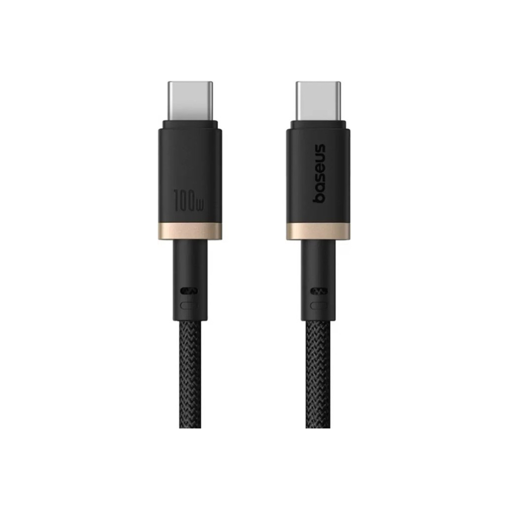 Дата кабель USB-C to USB-C 1.0m 100W gold/black Baseus (P10377803U01-00) Дата кабель USB-C to USB-C 1.0m 100W gold/black Baseus (P10377803U01-00)