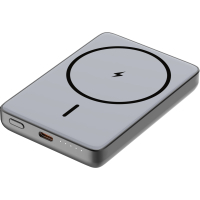 Батарея універсальна Atria 10000mAh, PD/20W, 15W Wireless MagSafe, Black (WPD-W72B)