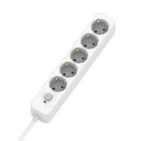 Мережевий фільтр живлення ColorWay CCA-3G1MM 5 розеток, 3m White (CW-PSEA1053W)