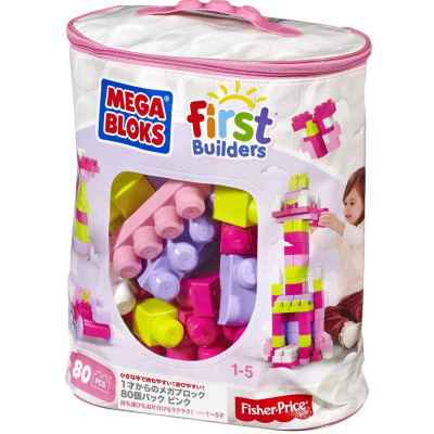 Конструктор Mega Bloks рожевий у мішку 80 деталей (DCH62) Конструктор Mega Bloks рожевий у мішку 80 деталей (DCH62)