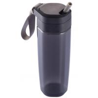 Пляшка для води XD Modo з трубочкою чорна (P436.041)