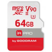 Карта пам'яті Goodram 64GB microSDXC UHS II V90 U3 IRDM PRO (IRP-M9BA-0640R11)