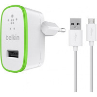 Зарядний пристрій Belkin USB Home Charger (2.4Amp) w/cable Micro-USB,WHT (F8M886vf04-WHT)