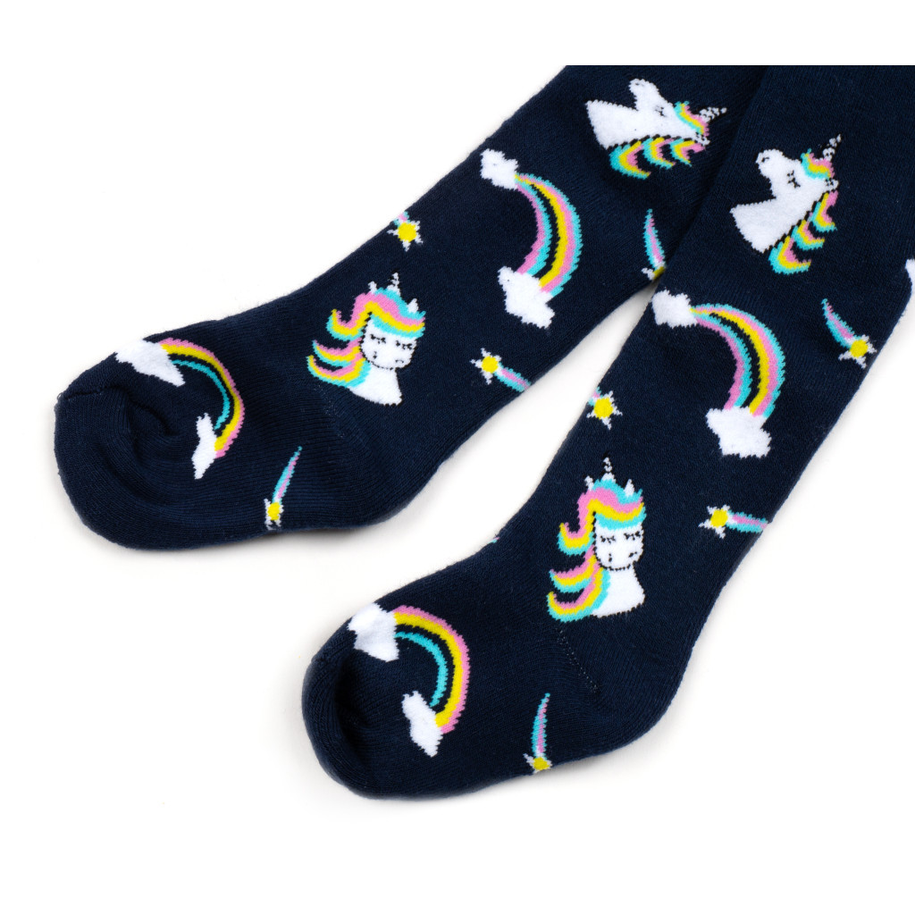 Колготки дитячі Bross з єдинорогом (18499-62G-blue) Колготки дитячі Bross з єдинорогом (18499-62G-blue)