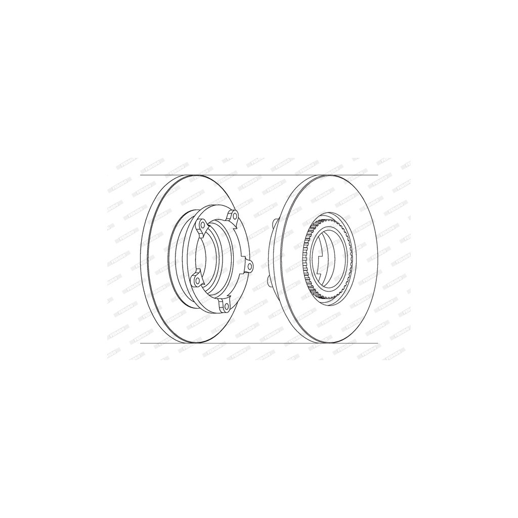 Гальмівний диск FERODO DDF1573-1