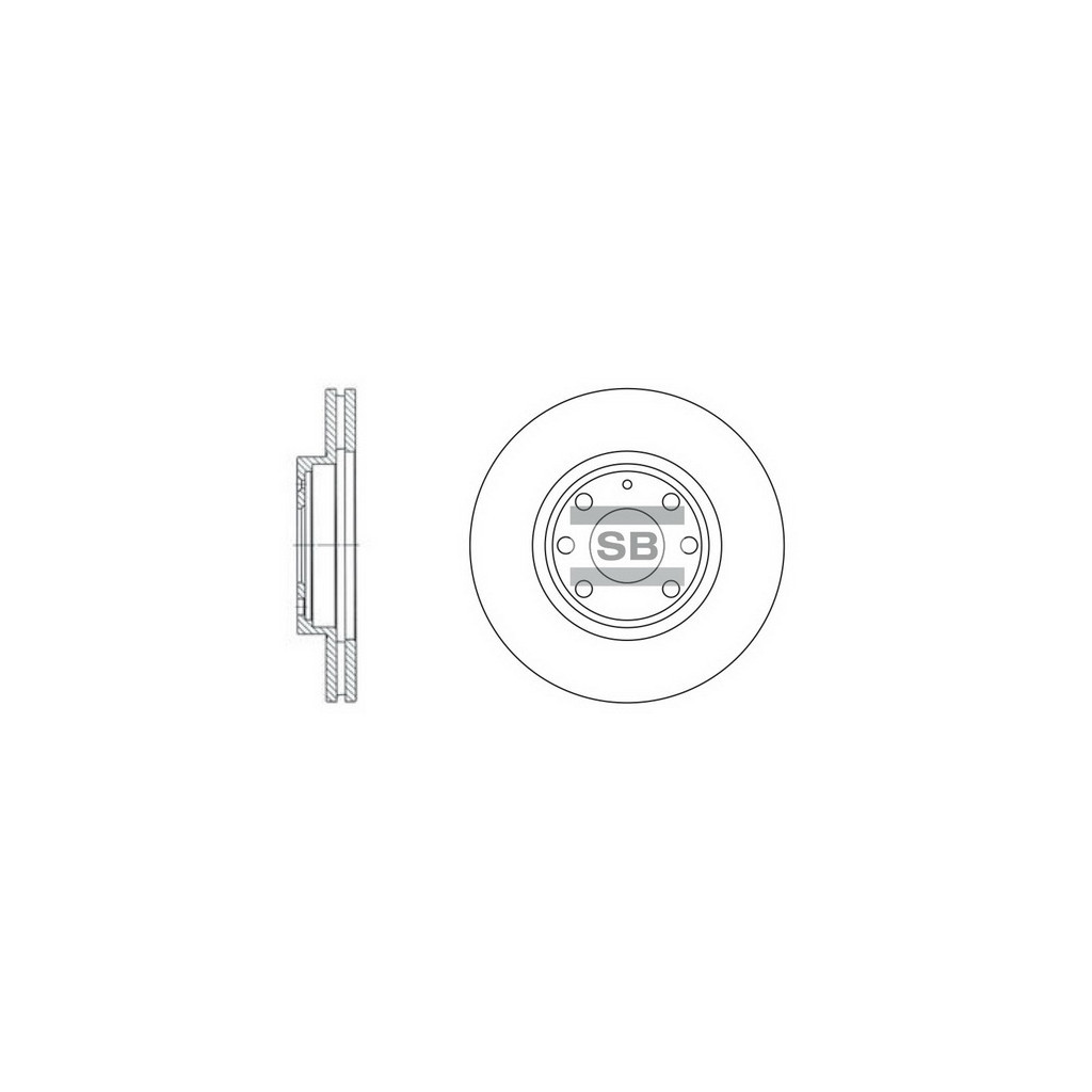 Гальмівний диск HI-Q SD3012