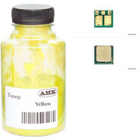 Тонер HP CLJ M180/181 35г Yellow +chip AHK (1505184)