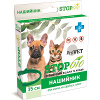 Нашийник для тварин ProVET СТОП БІО від зовнішніх паразитів для котів та собак 35 см (4820150201180)