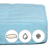 Mattress pad MirSon Valentino tencel (Modal) Waterproof Aloe Vera 319/1 120x190 cm (2200000377838)