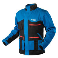 Куртка робоча Neo Tools HD+, розмір L (52), 275 г/м2,бавовна, високий комір, кишені (81-215-L)