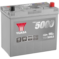 Car battery Yuasa 12V 50Ah Silver High Performance Battery (YBX5053)