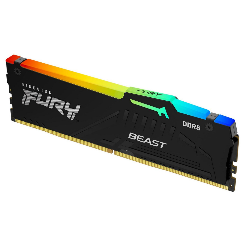 Модуль пам'яті для комп'ютера DDR5 16GB 5600 MHz FURY Beast RGB Kingston Fury (ex.HyperX) (KF556C40BBA-16) Модуль пам'яті для комп'ютера DDR5 16GB 5600 MHz FURY Beast RGB Kingston Fury (ex.HyperX) (KF556C40BBA-16)