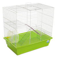 Клітка для гризунів Природа "Гоша" 44x44x27 см біла/зелена (4823082415311)