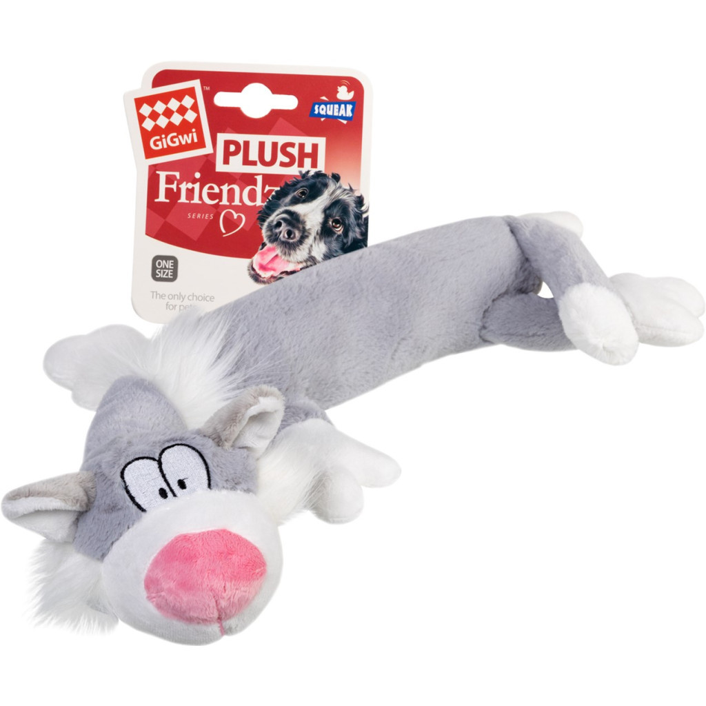Іграшка для собак GiGwi Plush Кіт з пищалкою 63 см (75227) Іграшка для собак GiGwi Plush Кіт з пищалкою 63 см (75227)
