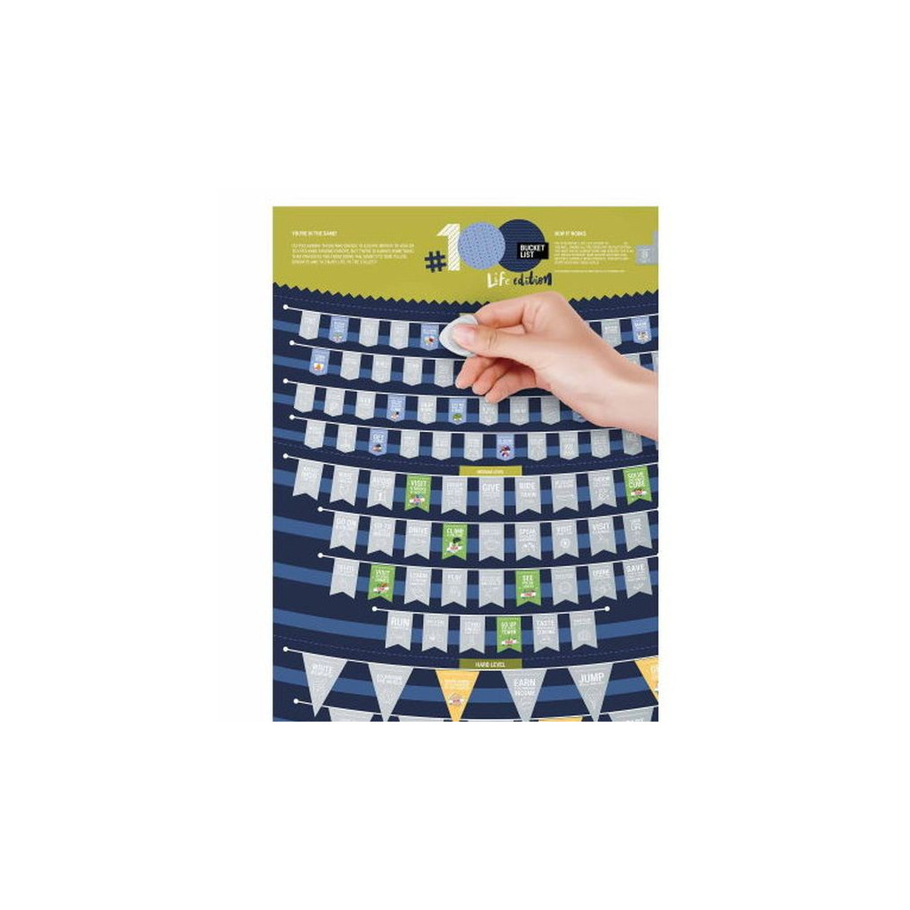 Скретч постер 1DEA.me 100 Справ Bucket List LIFE edition (13017)