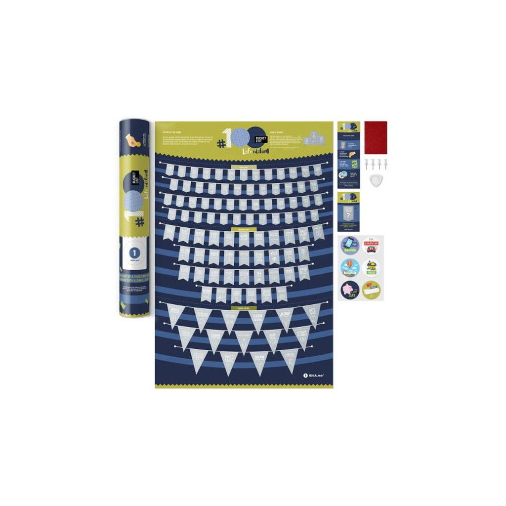 Скретч постер 1DEA.me 100 Справ Bucket List LIFE edition (13017)