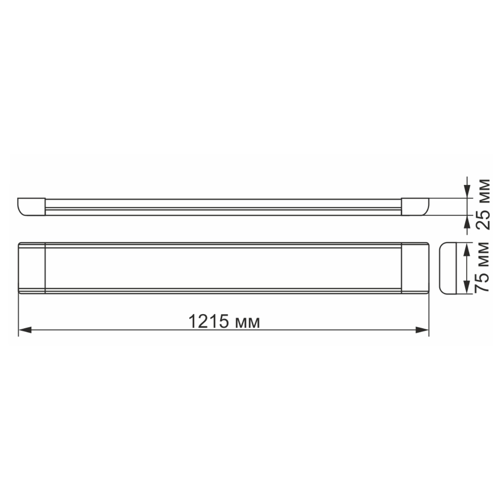 Світильник Videx LED 54W 1,2М 5000K (VL-BN-54125) Світильник Videx LED 54W 1,2М 5000K (VL-BN-54125)