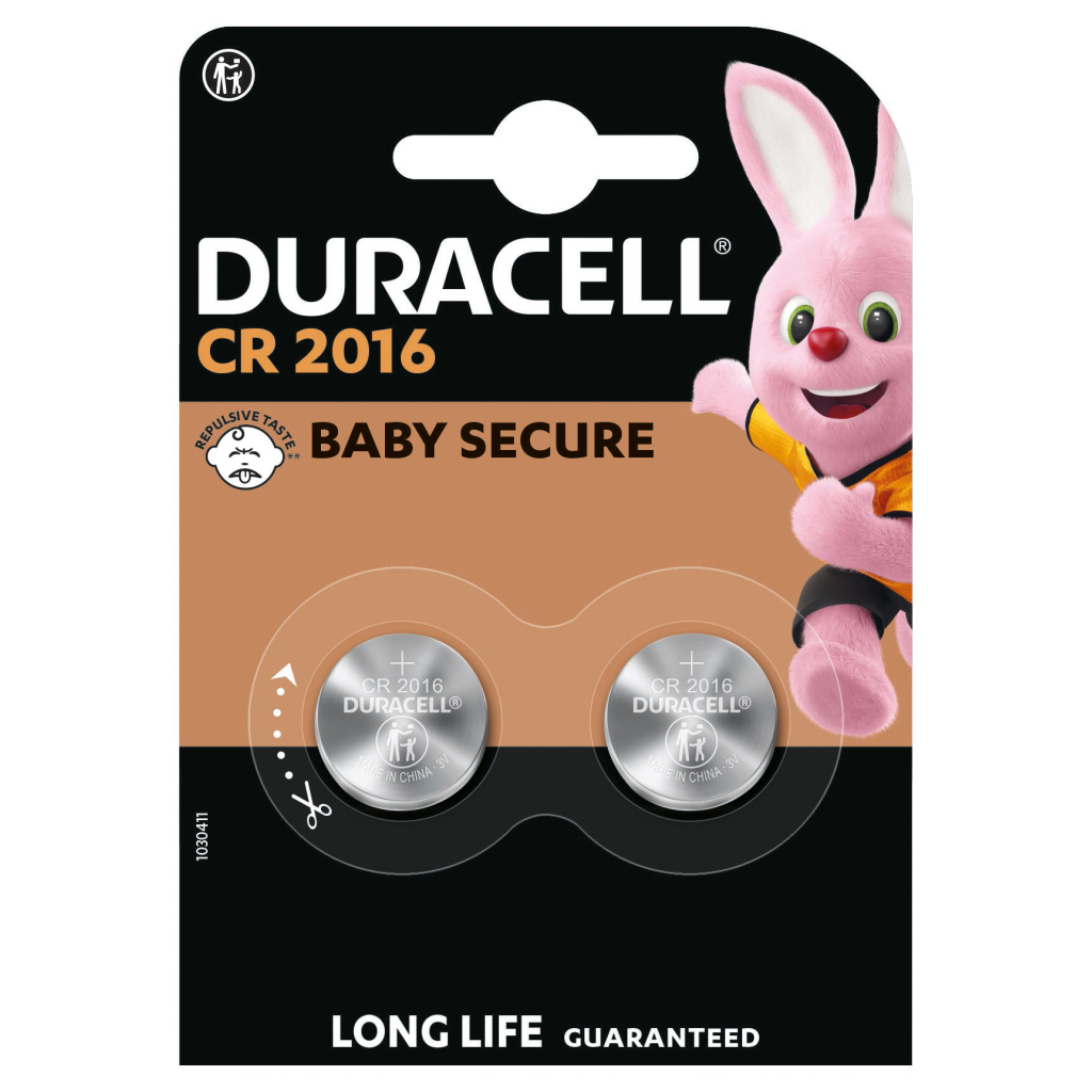 Батарейка Duracell CR 2016 / DL 2016 * 2 (5007667/5010969/5014810)