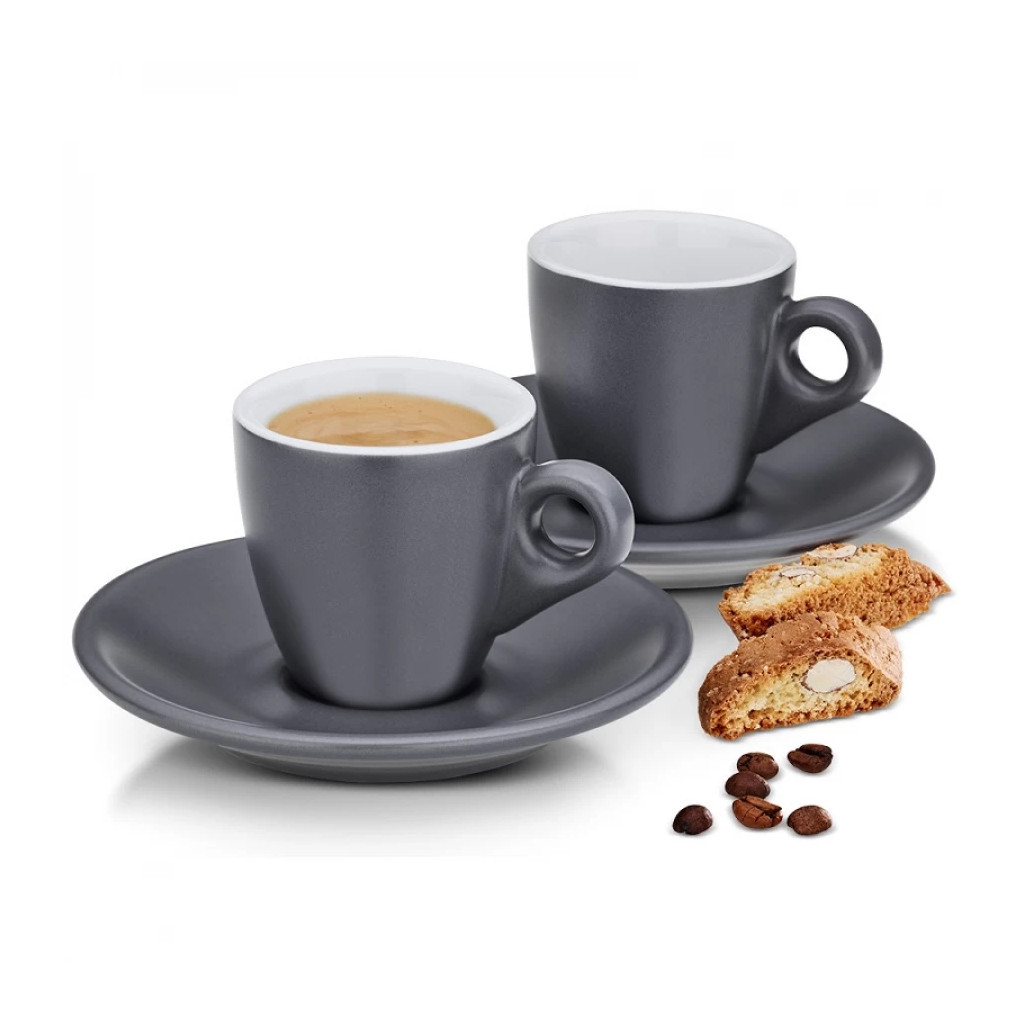 Набір чашок Kela Mattia 4 предм Grey (12751) Набір чашок Kela Mattia 4 предм Grey (12751)