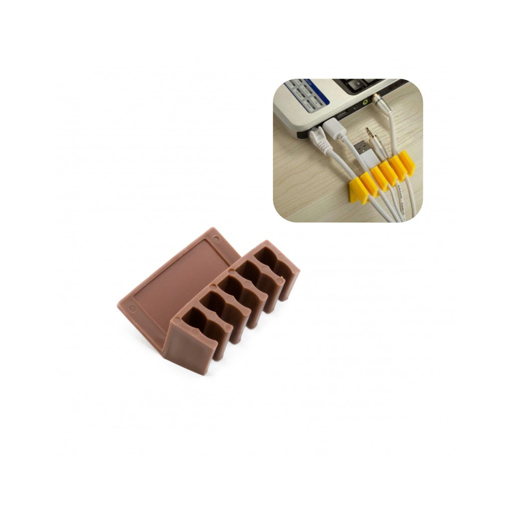 Тримач для кабелю Extradigital CC-902 Cable Clips, Brown (KBC1707)