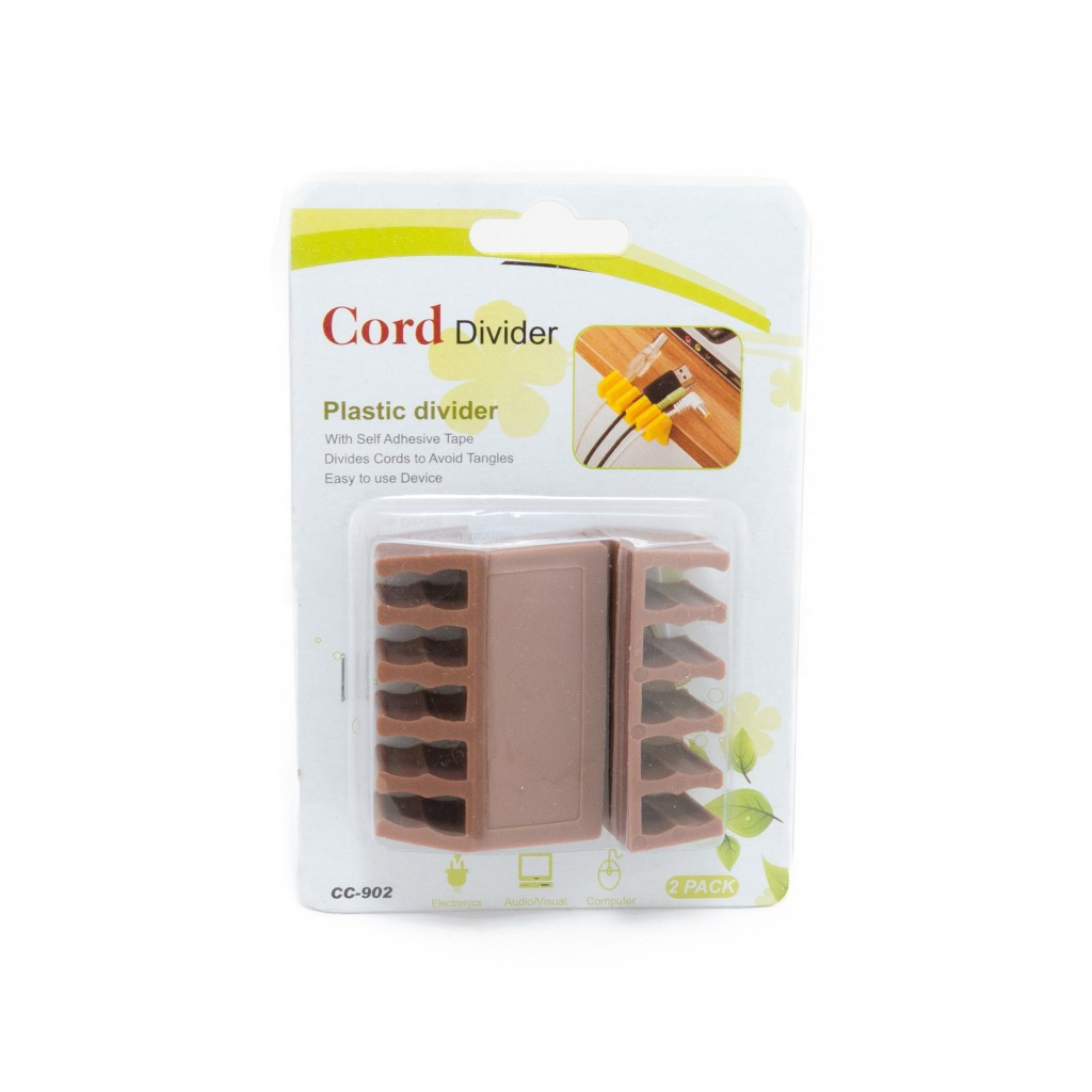 Тримач для кабелю Extradigital CC-902 Cable Clips, Brown (KBC1707)