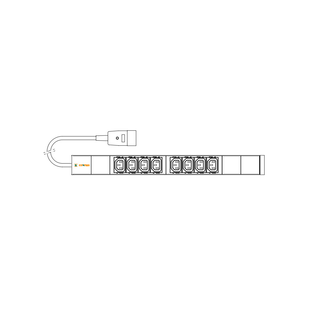 Силовий блок 19" 1U w/PDU 8 розеток IEC C13, вилка IEC320 C20, кабель 3м Conteg (IP-BA-C08C300016) Силовий блок 19" 1U w/PDU 8 розеток IEC C13, вилка IEC320 C20, кабель 3м Conteg (IP-BA-C08C300016)
