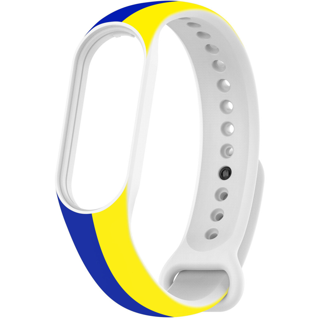 Ремінець до фітнес браслета Armorstandart для Xiaomi Mi Band 4/3 Blue/Yellow (ARM65667)