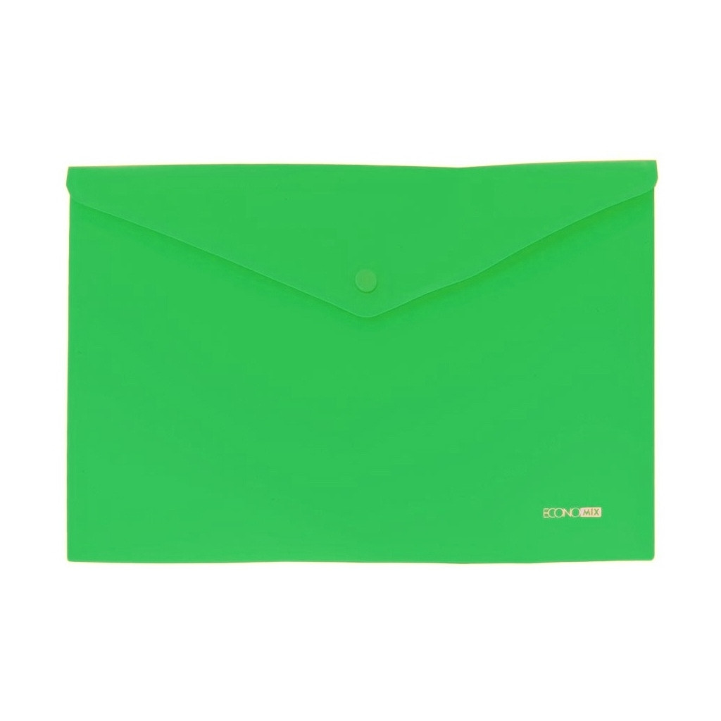 Папка - конверт Economix А4 180 мкм, непрозора, фактура "помаранч", зелена (E31305-54)