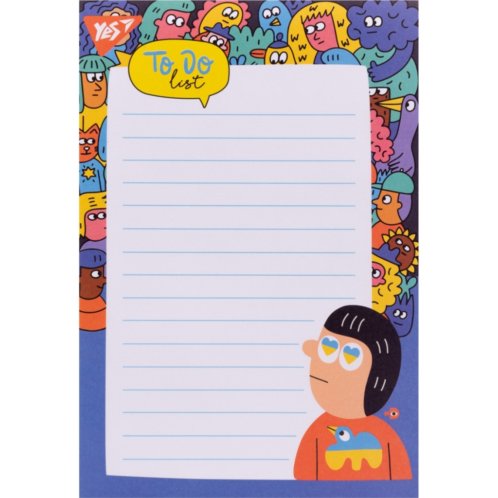 Папір для нотаток Yes на магніті To Do Stand with Ukraine (170367)