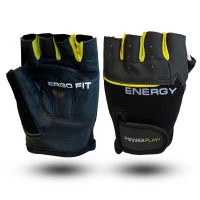 Рукавички для фітнесу PowerPlay 9058 Energy чорно-жовті M (PP_9058_M_Energy)