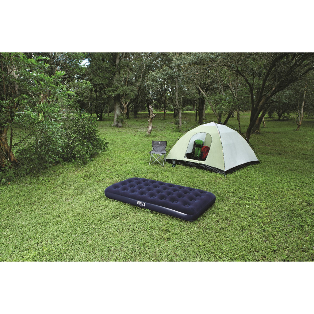 Матрац надувний BestWay Pavillo велюр Синій 99 x 188 x 22 см (67001)