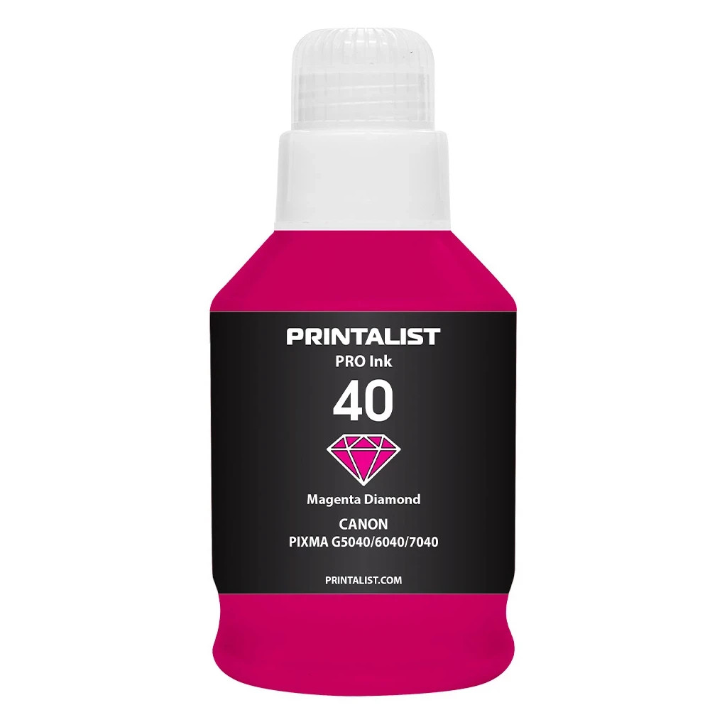 Чорнило Printalist Canon GI-40 для G5040/G6040 190г Magenta (PL40M)