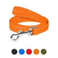 Dog Extreme nylon double leash W 14 mm L 122 cm orange (43004)