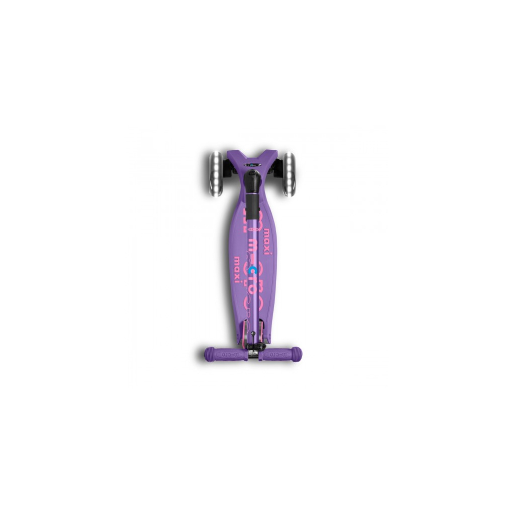 Самокат Micro Maxi Deluxe Foldable LED фіолетовий (MMD100)