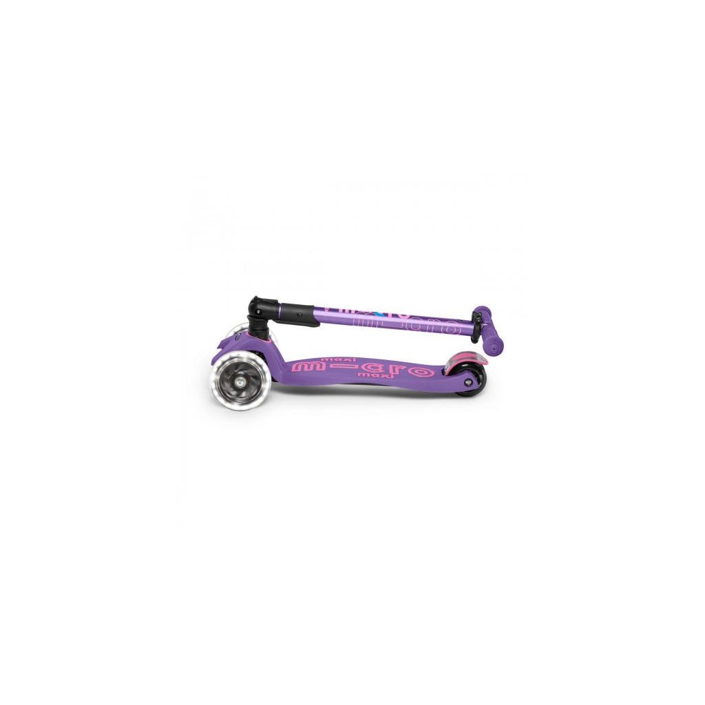 Самокат Micro Maxi Deluxe Foldable LED фіолетовий (MMD100)