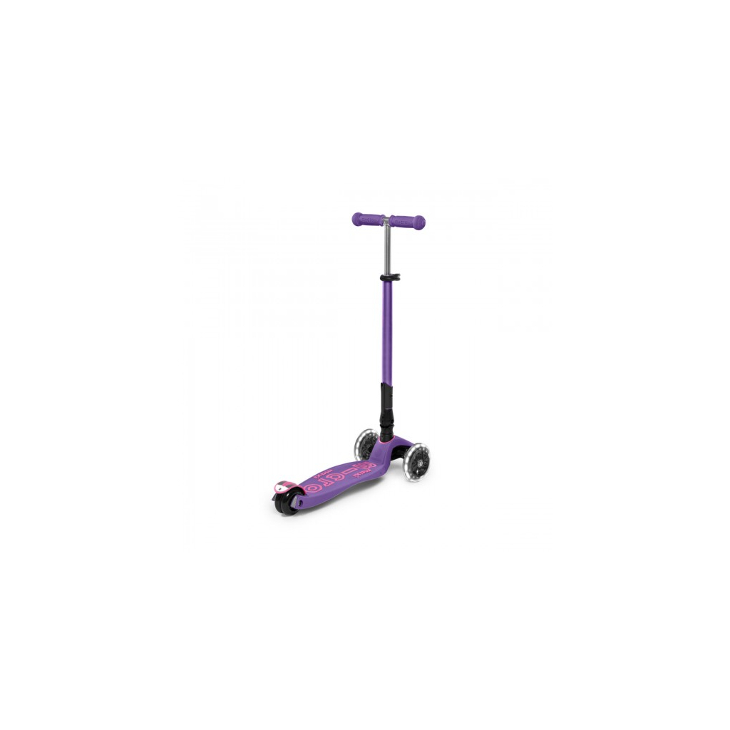 Самокат Micro Maxi Deluxe Foldable LED фіолетовий (MMD100)