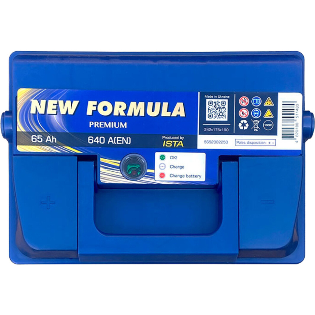 Акумулятор автомобільний NEW FORMULA PREMIUM 65Ah (+/-) (640EN) (5652302250)