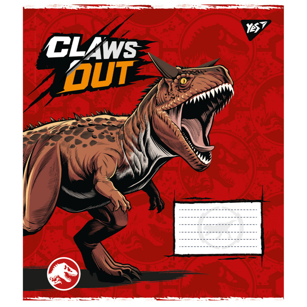 Зошит Yes Jurassic world 12 аркушів лінія (767225)