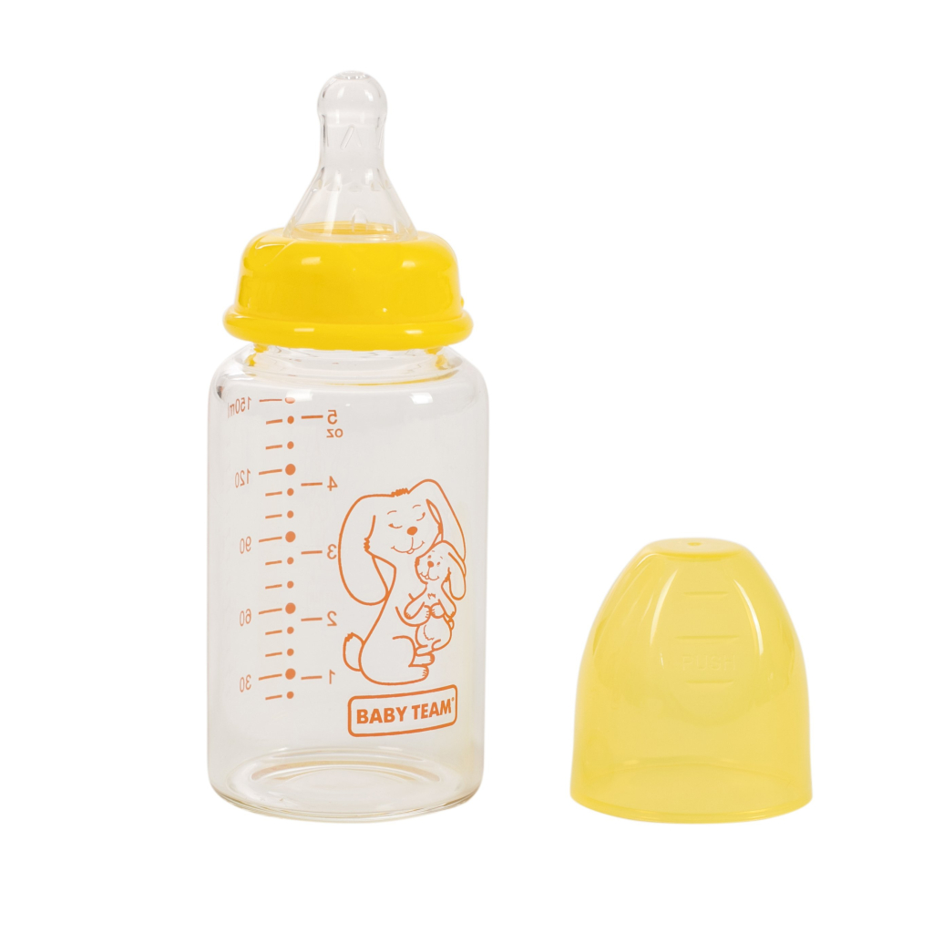 Пляшечка для годування Baby Team Скляна 150 мл (4824428012102) Пляшечка для годування Baby Team Скляна 150 мл (4824428012102)