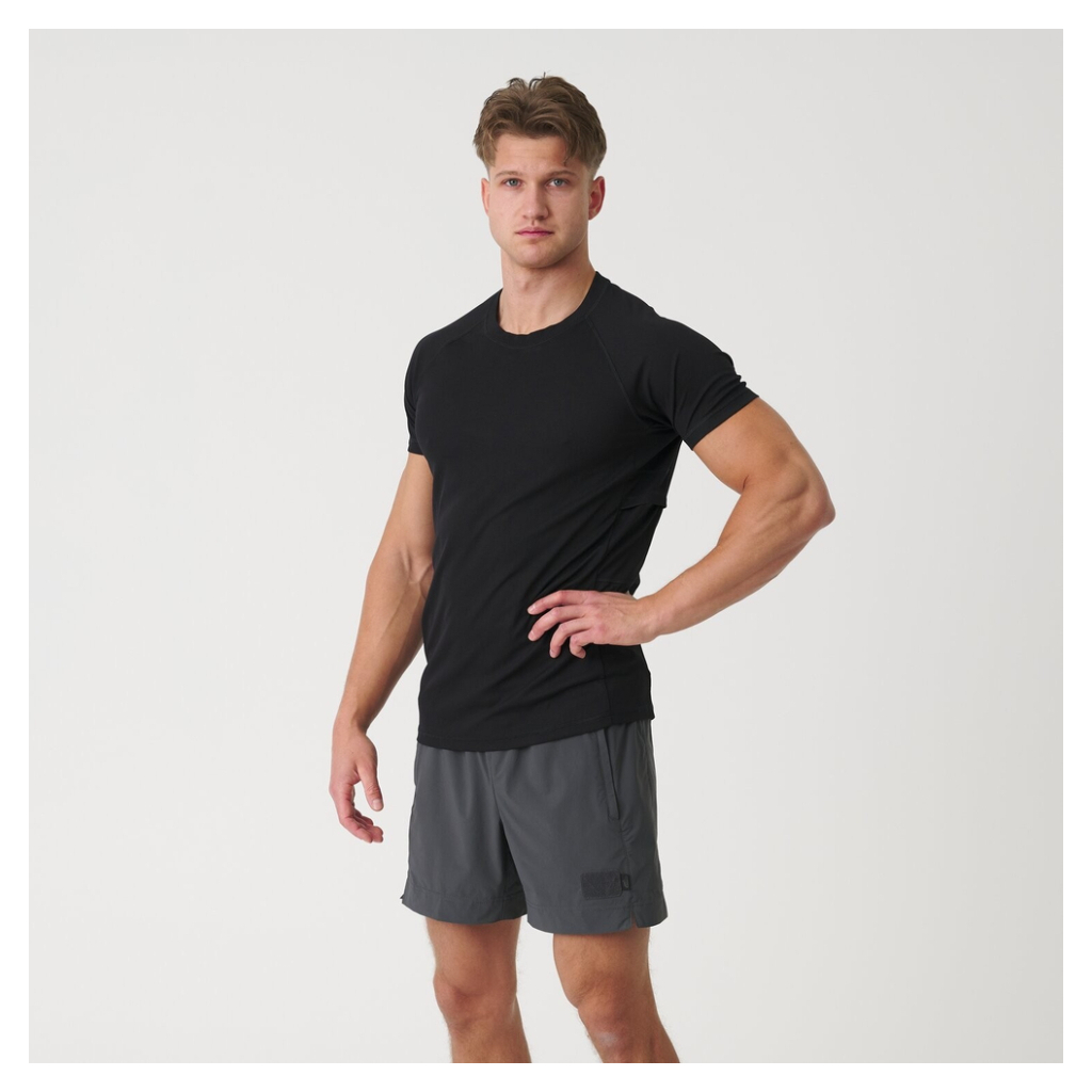 Футболка Helikon-Tex Термоактивна Functional T-shirt - Quickly Dry - Black розмір S (TS-FUN-QD-01-B03)