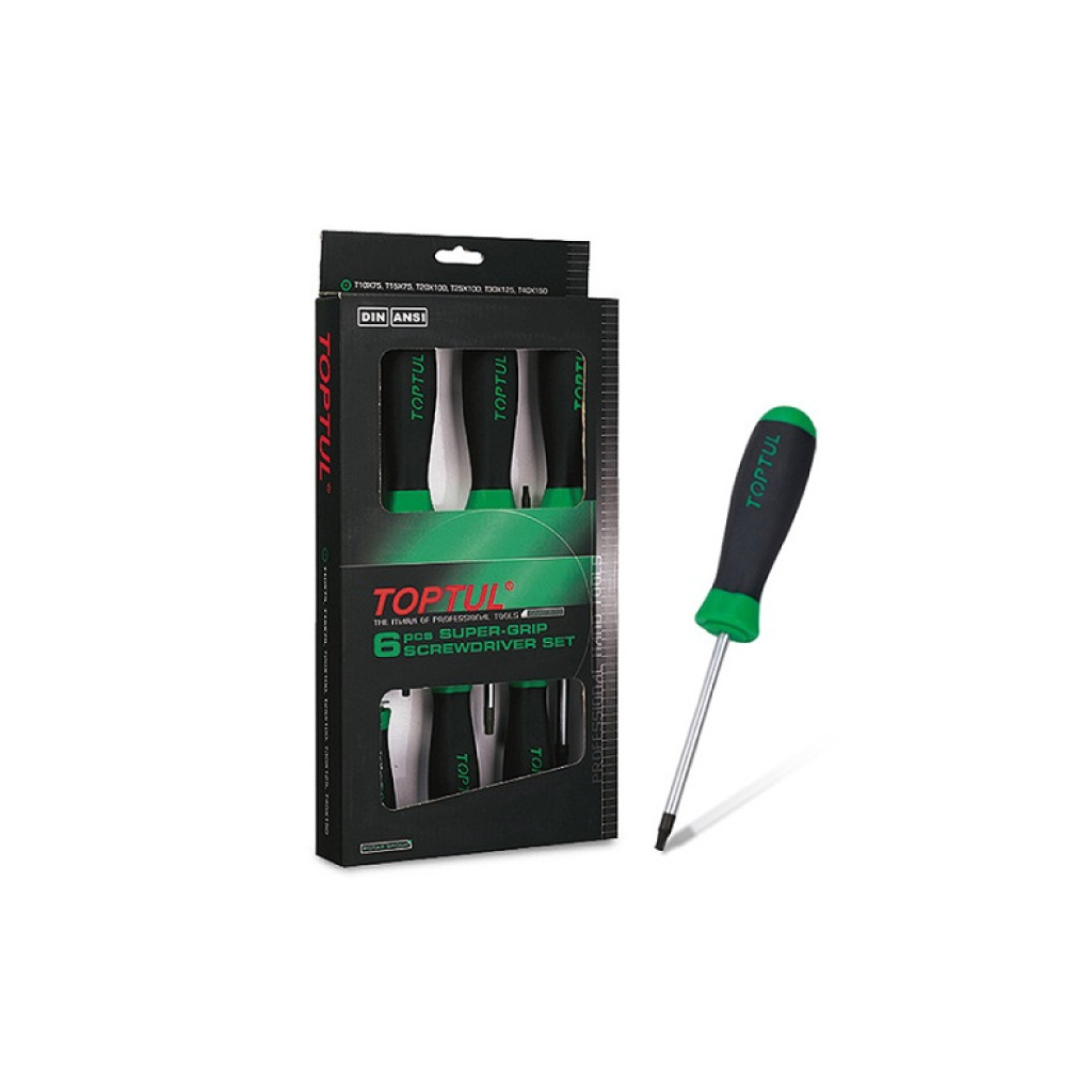 Набір викруток Toptul TORX з отвором T10-T40 (GAAE0610)