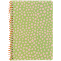 Axent spiral notebook A5 80 sheets, cell, plastic cover, light green (8462-1-A)