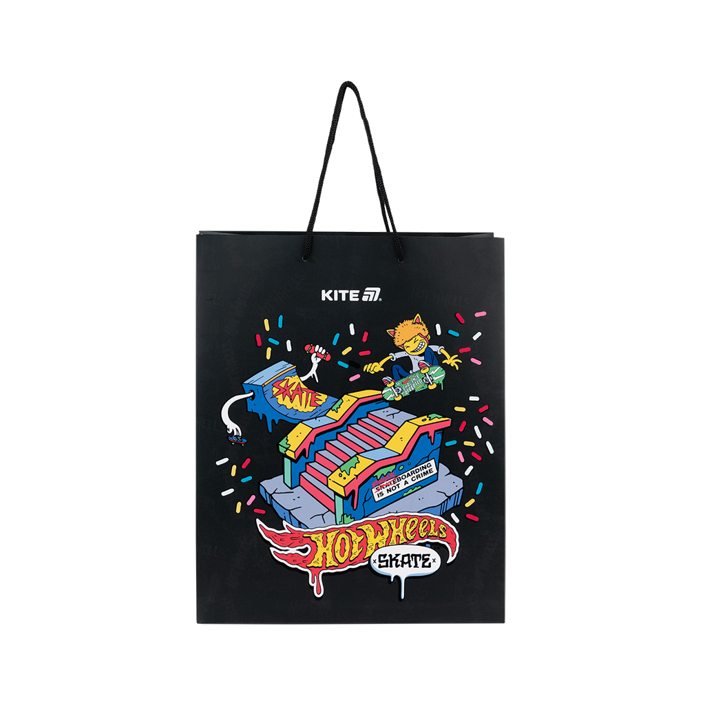 Подарунковий пакет Kite Hot Wheels, 26х32 см (HW25-266)