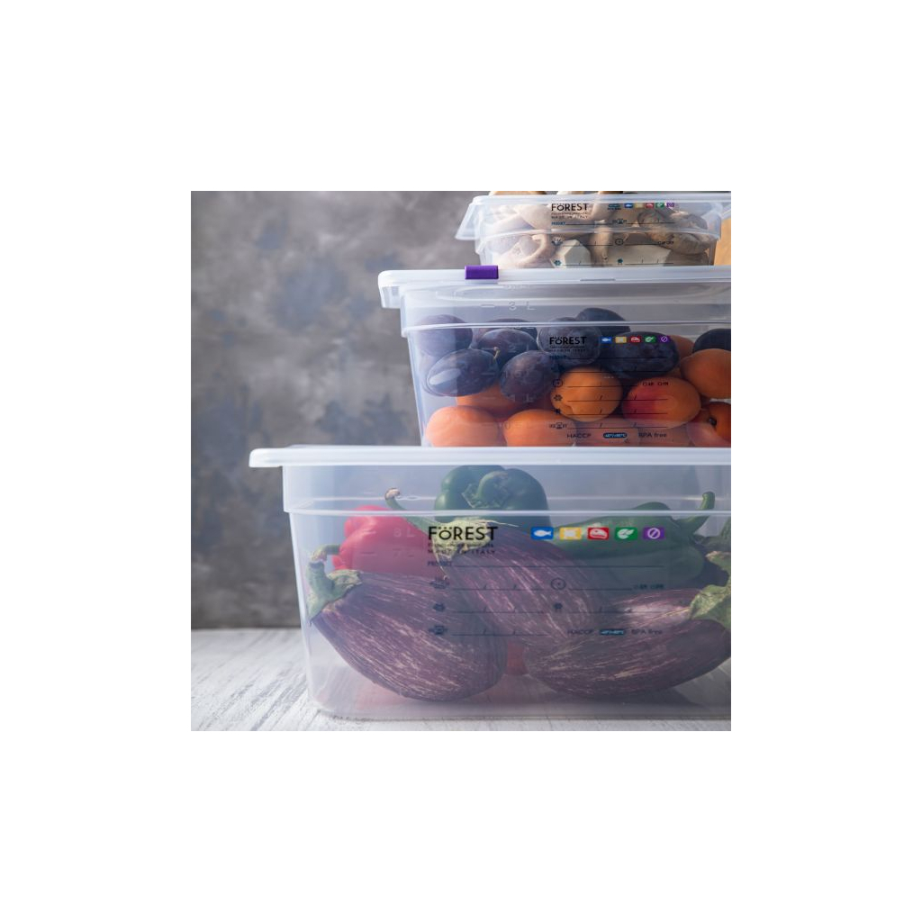 Кришка до гастроємності FoREST серія "Gastronorm" з поліпропілену GN 1/9 176х108 мм (241900)