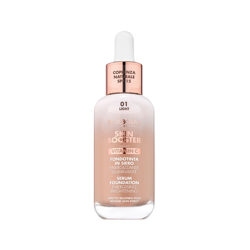 Тональна основа Deborah Skin Booster Serum Foundation Vitamin C SPF15 01 - Light 30 мл (8009518414271)