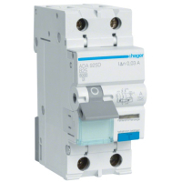 Differential circuit breaker Hager 1-pole +N 25A B 30mA (6kA) A (B) (ADA925D)