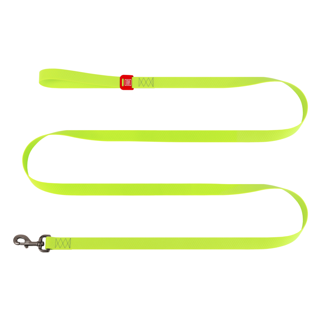 Повідець для собак WAUDOG Waterproof M Ш 20 мм Д 500 cм салатовий (27465)